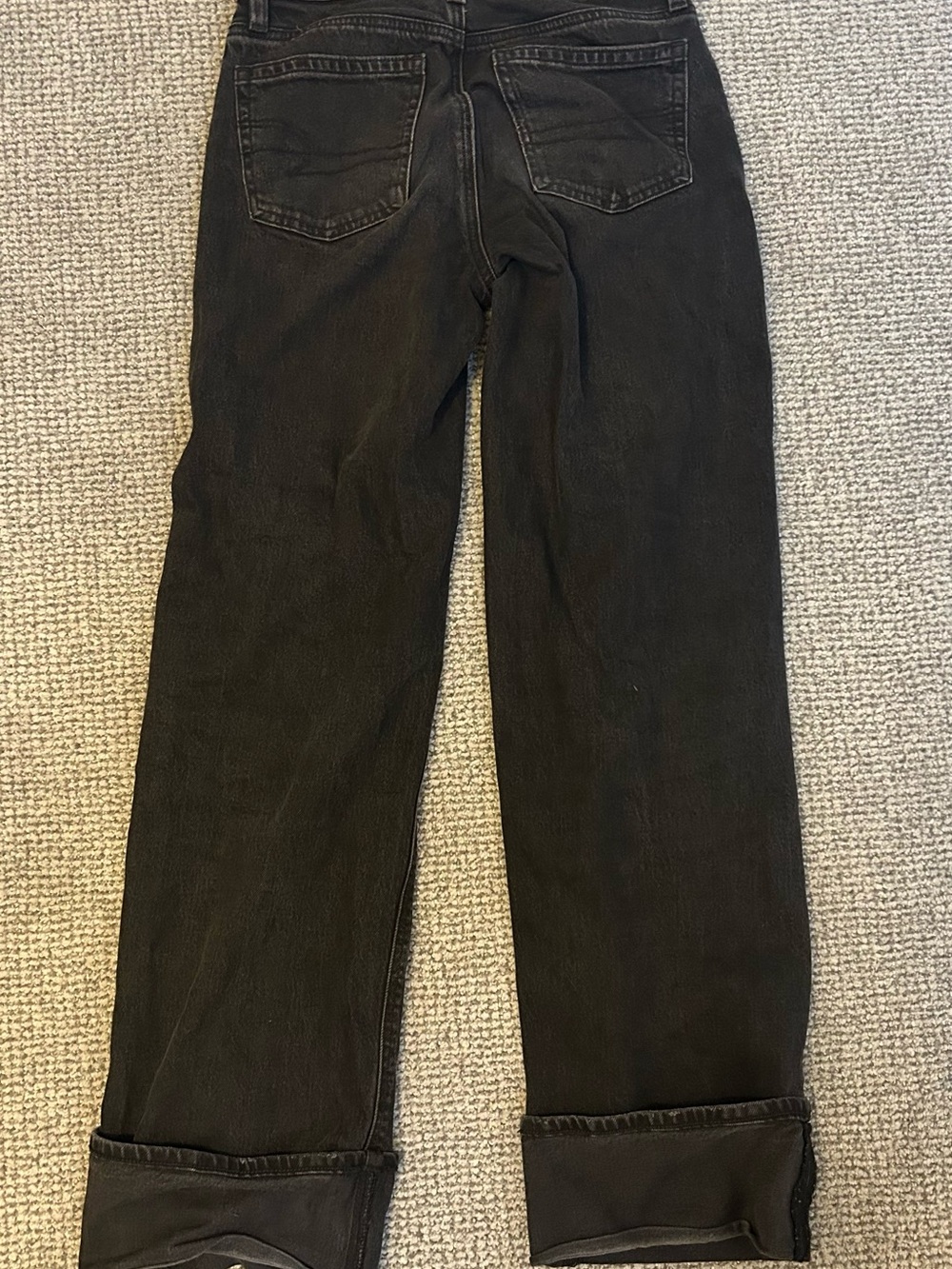 American Eagle Outfitters Black Wide-Leg Jeans - Picture 2 of 3